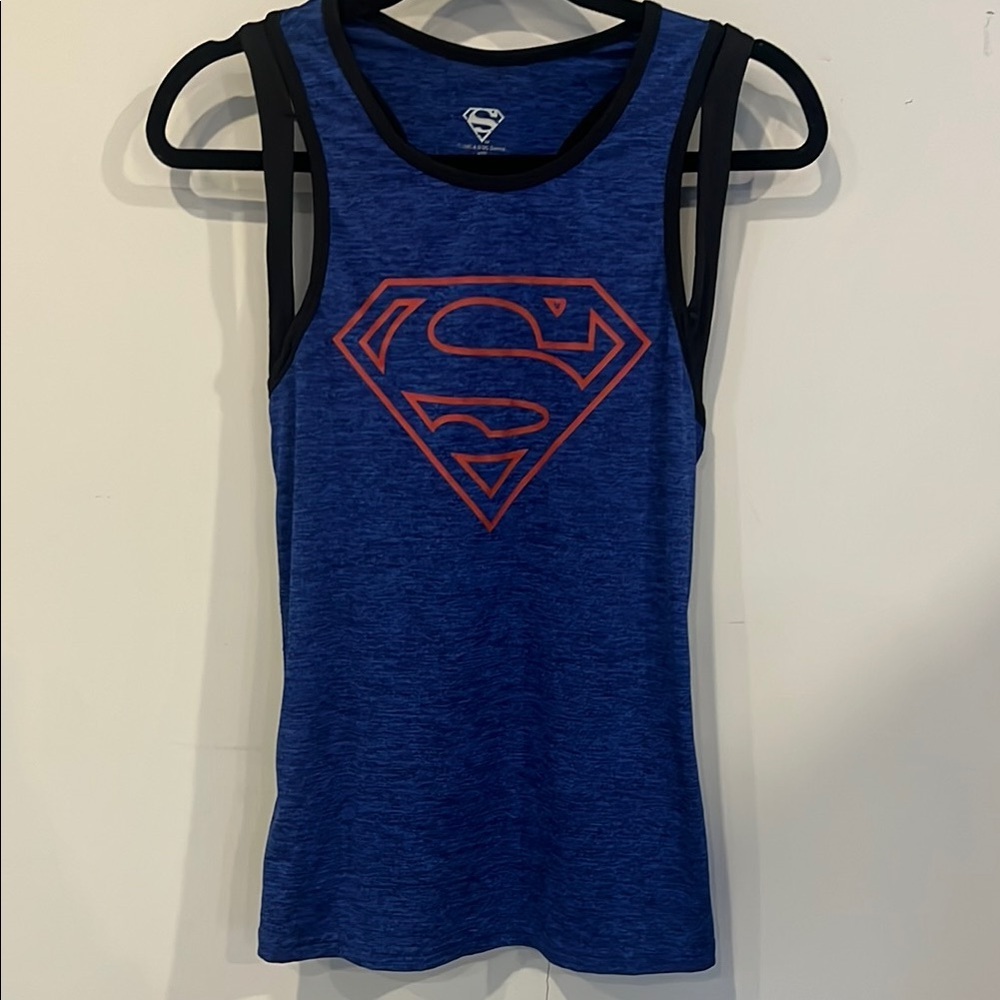 Blue Superman Tank Top